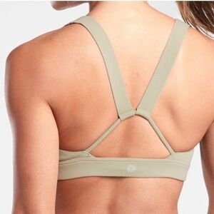 Athleta green Exhale Rib Bra
